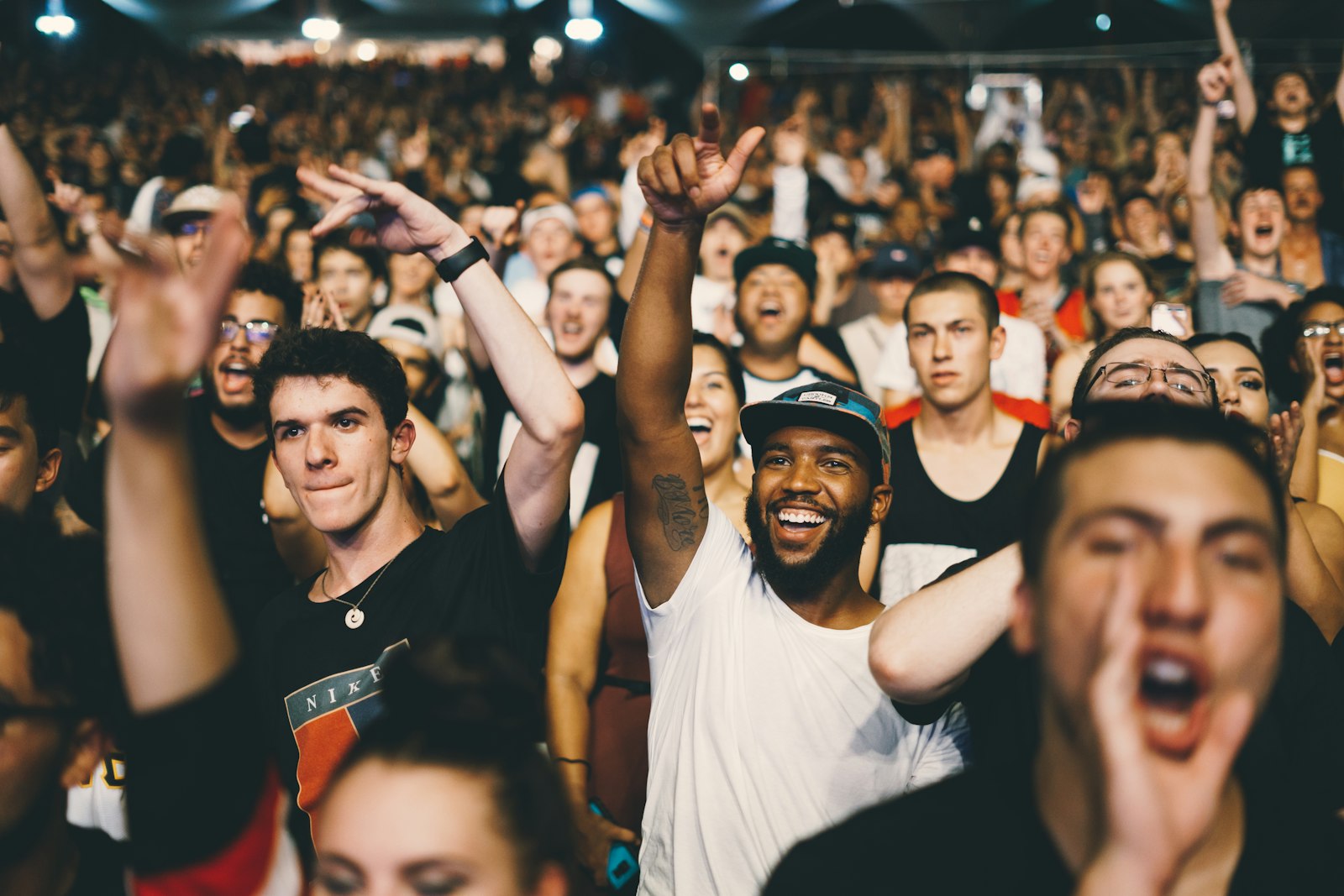 Crowd at a live event after ticket admission